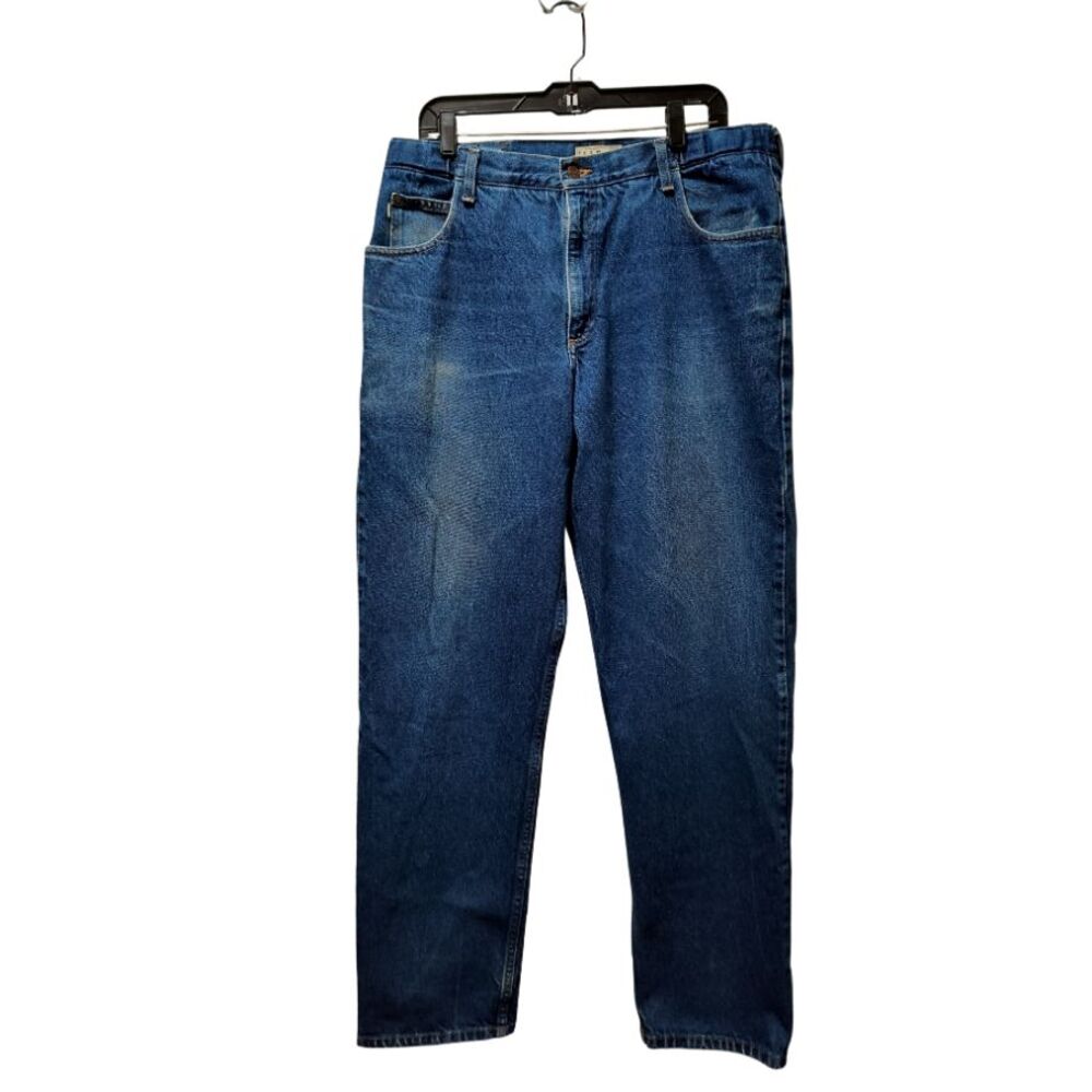 LL Bean Comfort Waist Jeans Men’s 35x34 Blue Straight Denim